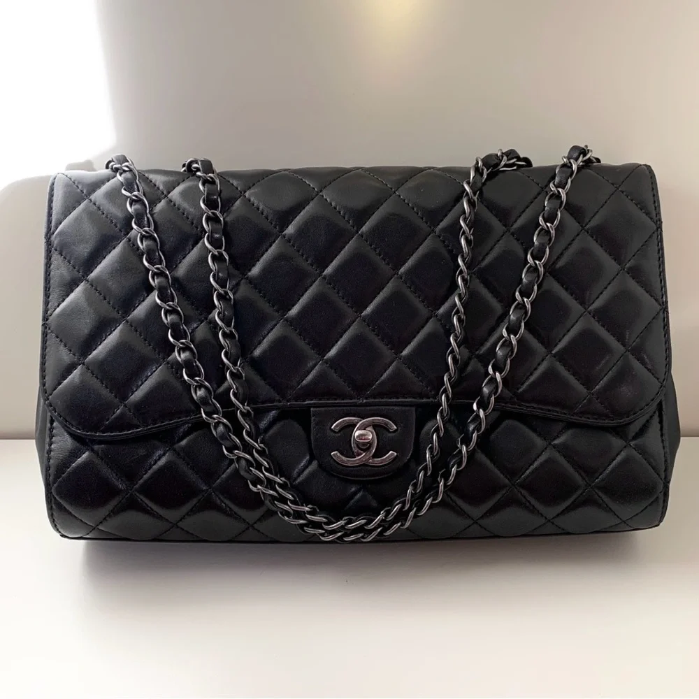 Chanel classic flap convertible tote bag